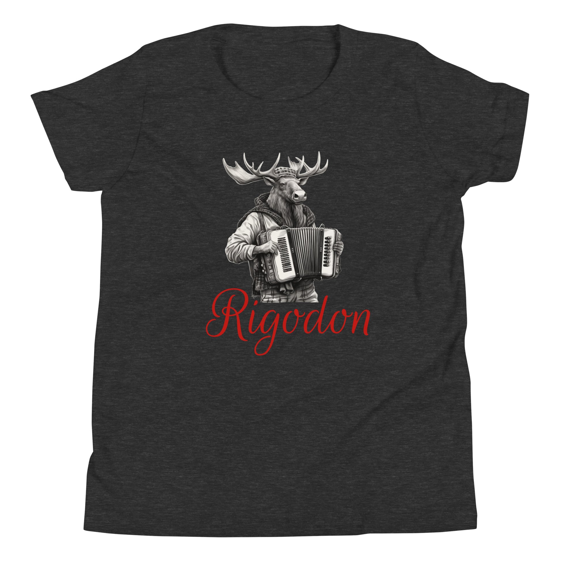 T-shirt québécois "Rigodon" pour jeune - gris