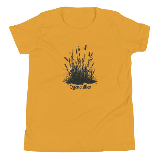 T-shirt québécois "Quenouille" pour jeune - jaune