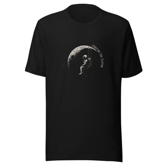 T-shirt québécois "Dans la lune" unisexe adulte