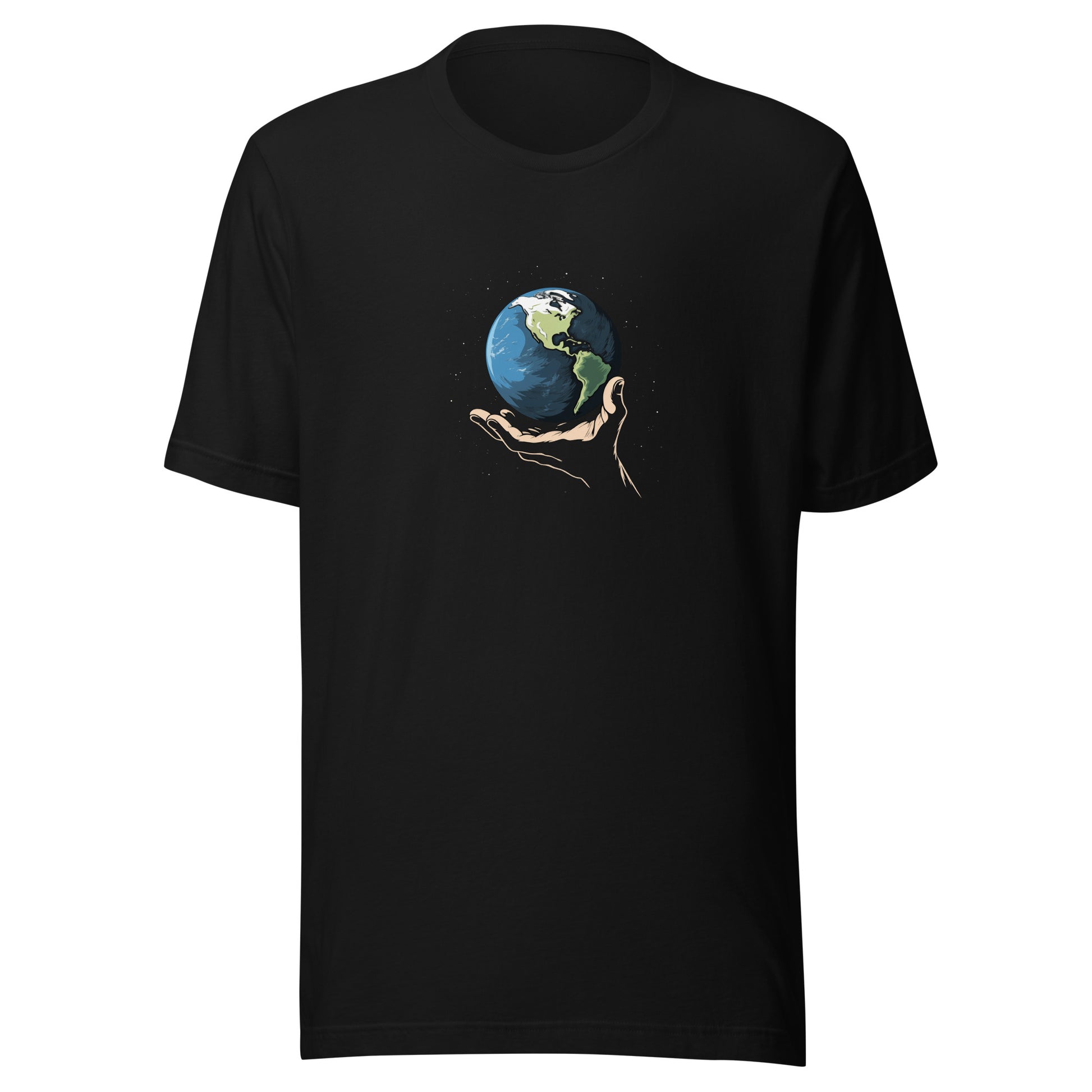 T-shirt québécois "la Terre" unisexe adulte - noir