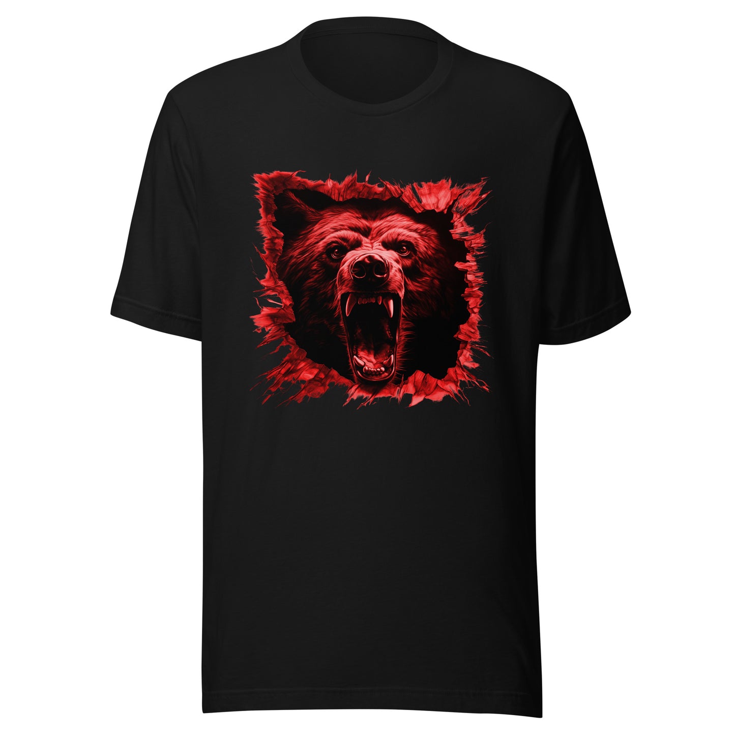 T-shirt québécois "l'ours" unisexe adulte - noir