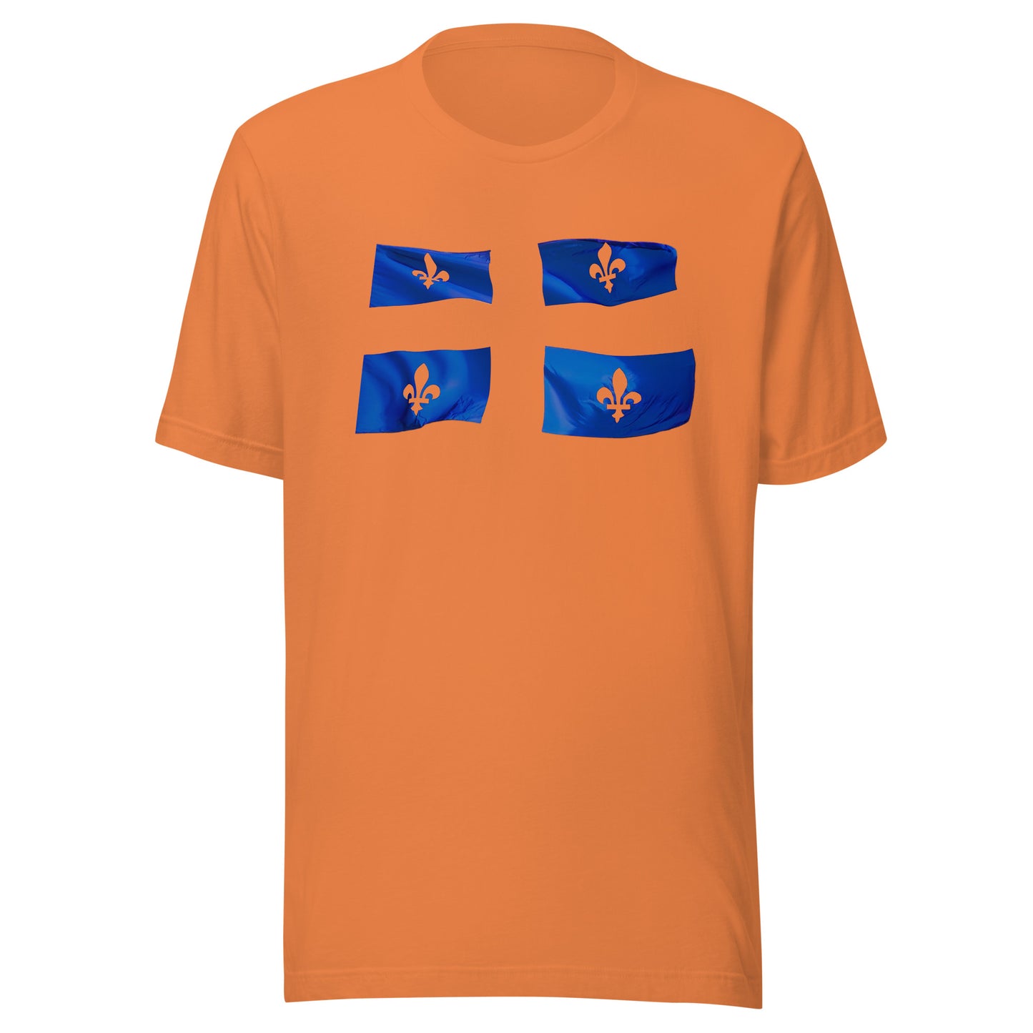 T-shirt québécois "le drapeau" unisexe adulte - orange