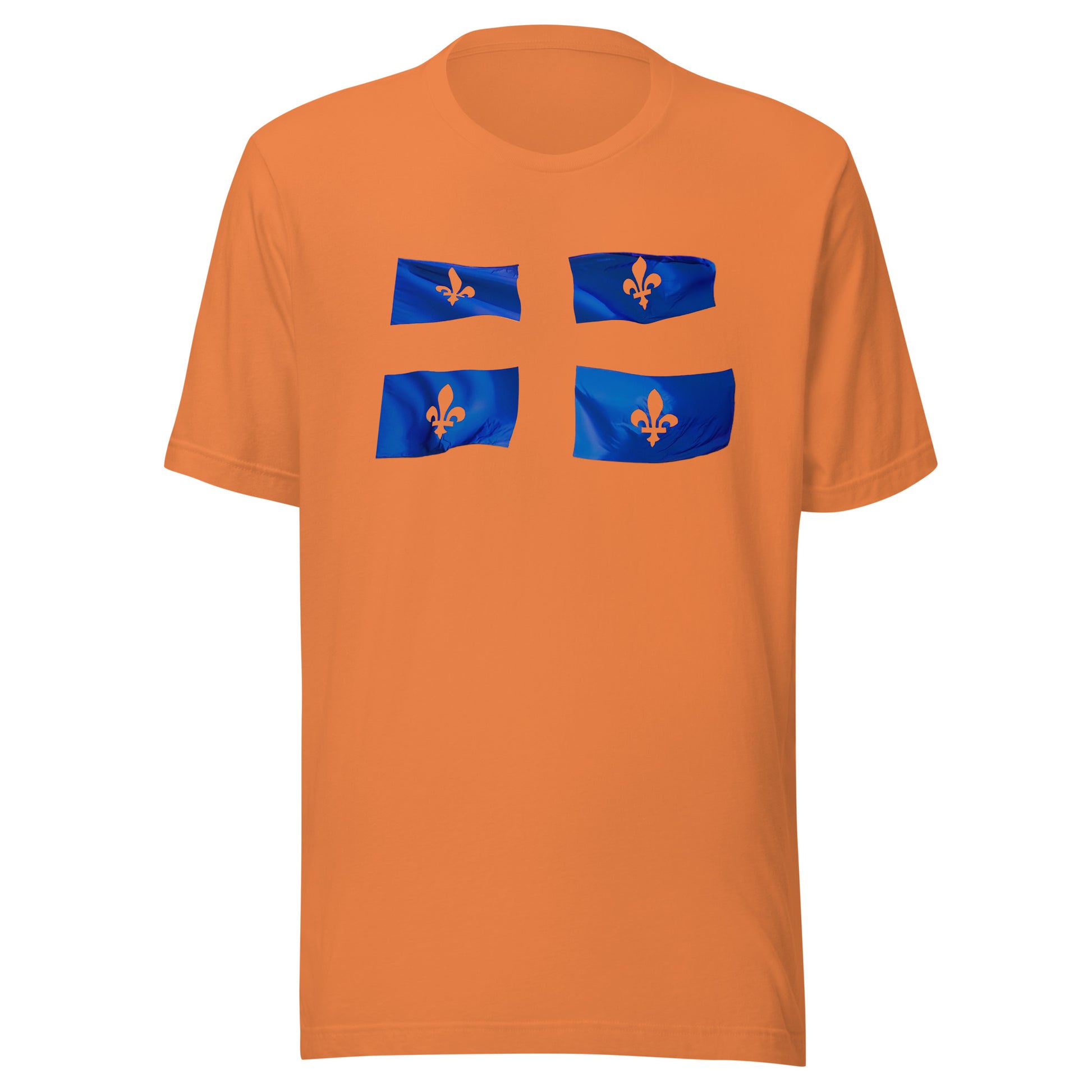 T-shirt québécois "le drapeau" unisexe adulte - orange