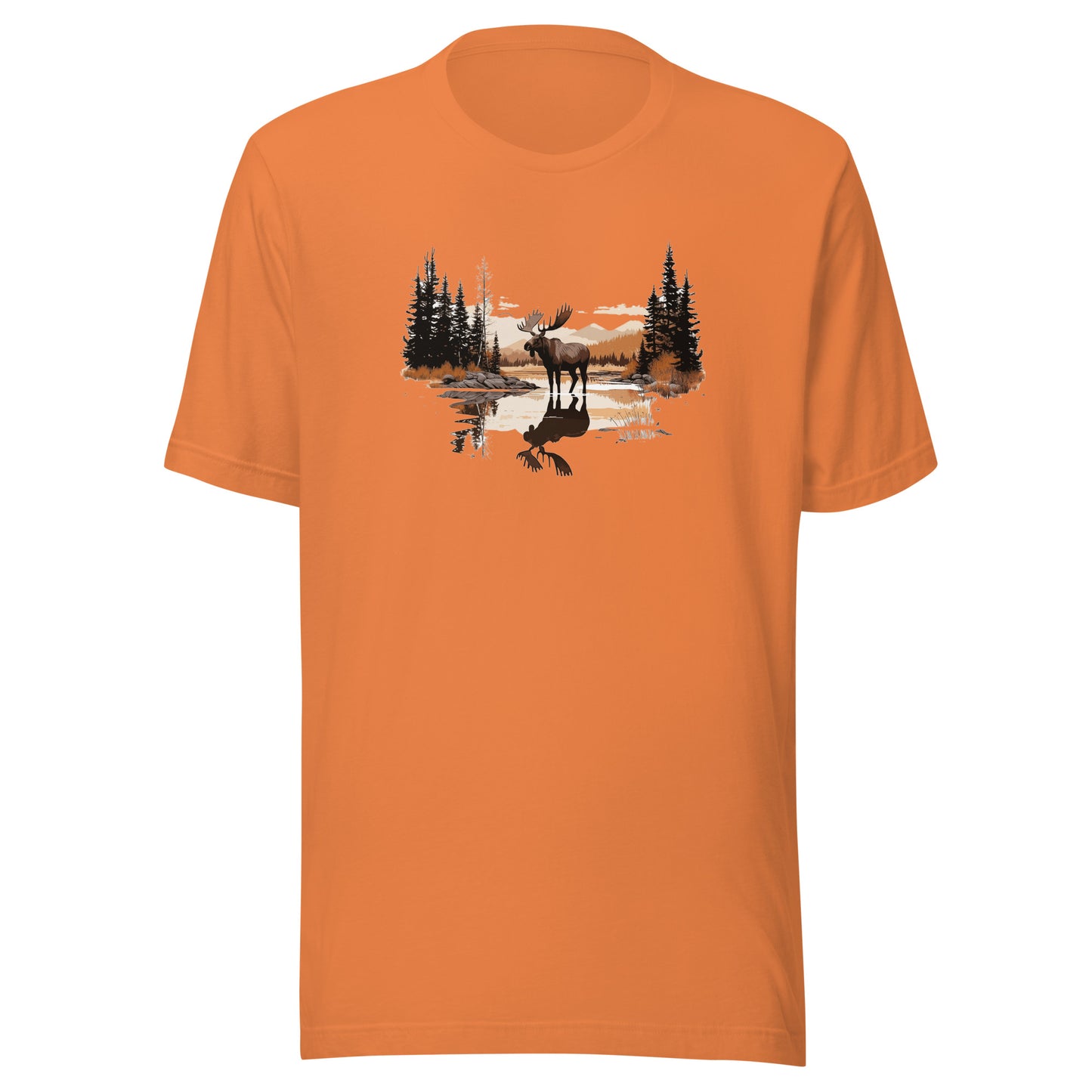 T-shirt québécois "l'orignal" unisexe adulte - orange