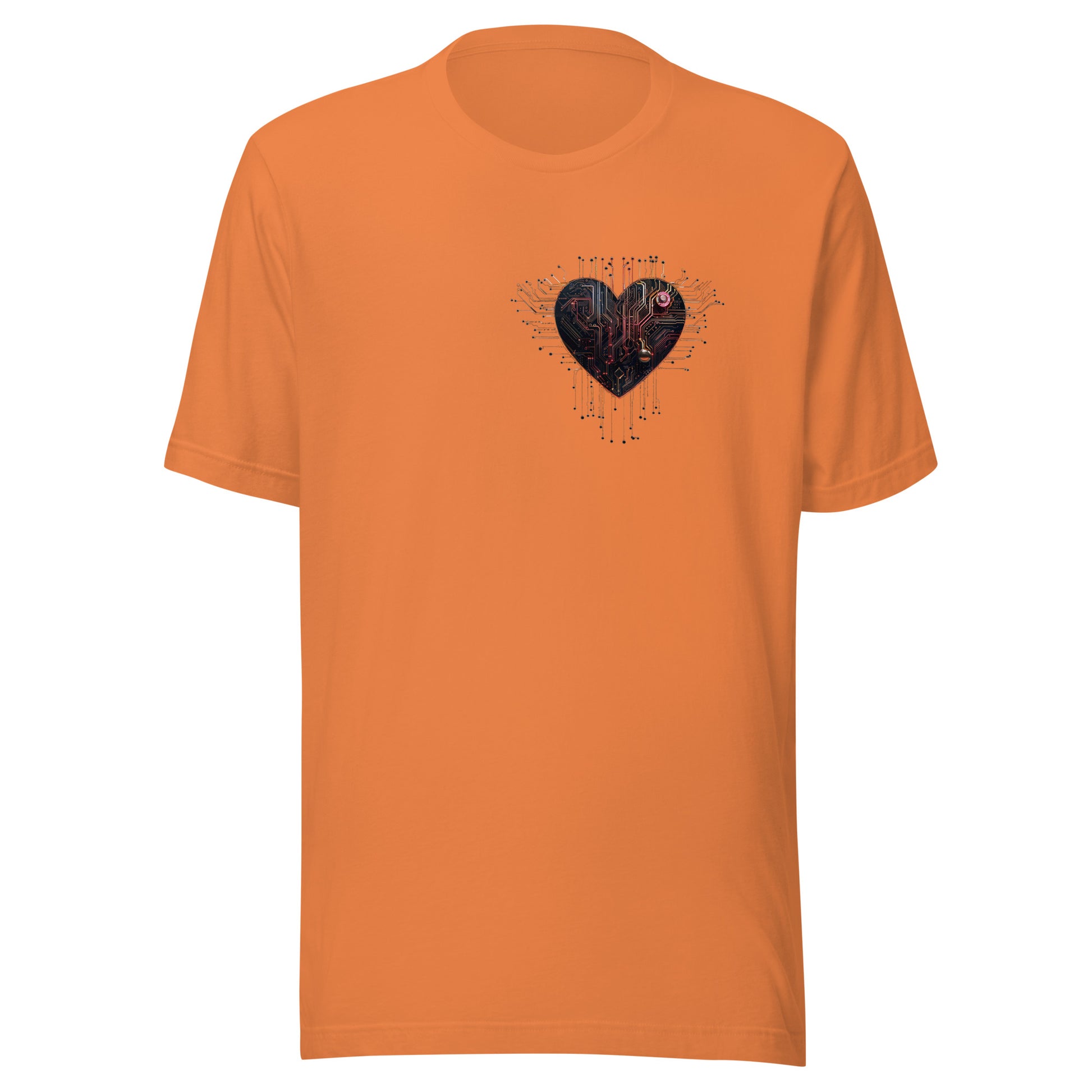 T-shirt québécois "Coeur" unisexe adulte - orange