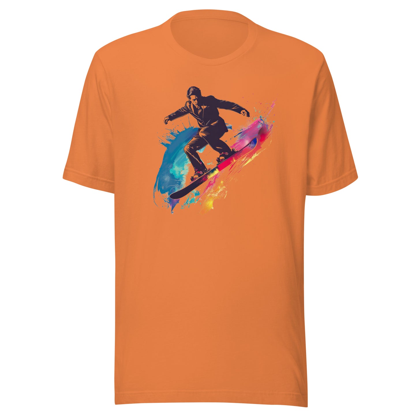 T-shirt québécois "Surfer" unisexe adulte - orange