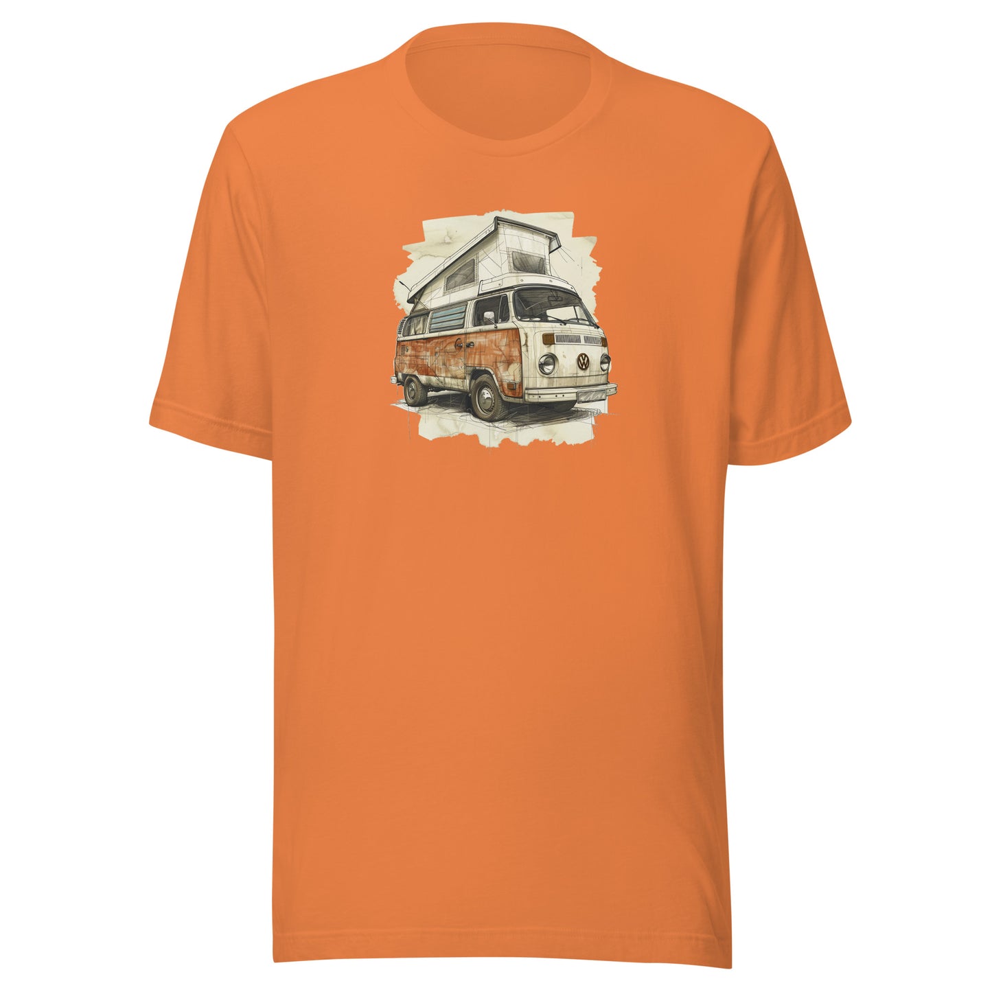 T-shirt québécois "Volkswagen" unisexe adulte - orange