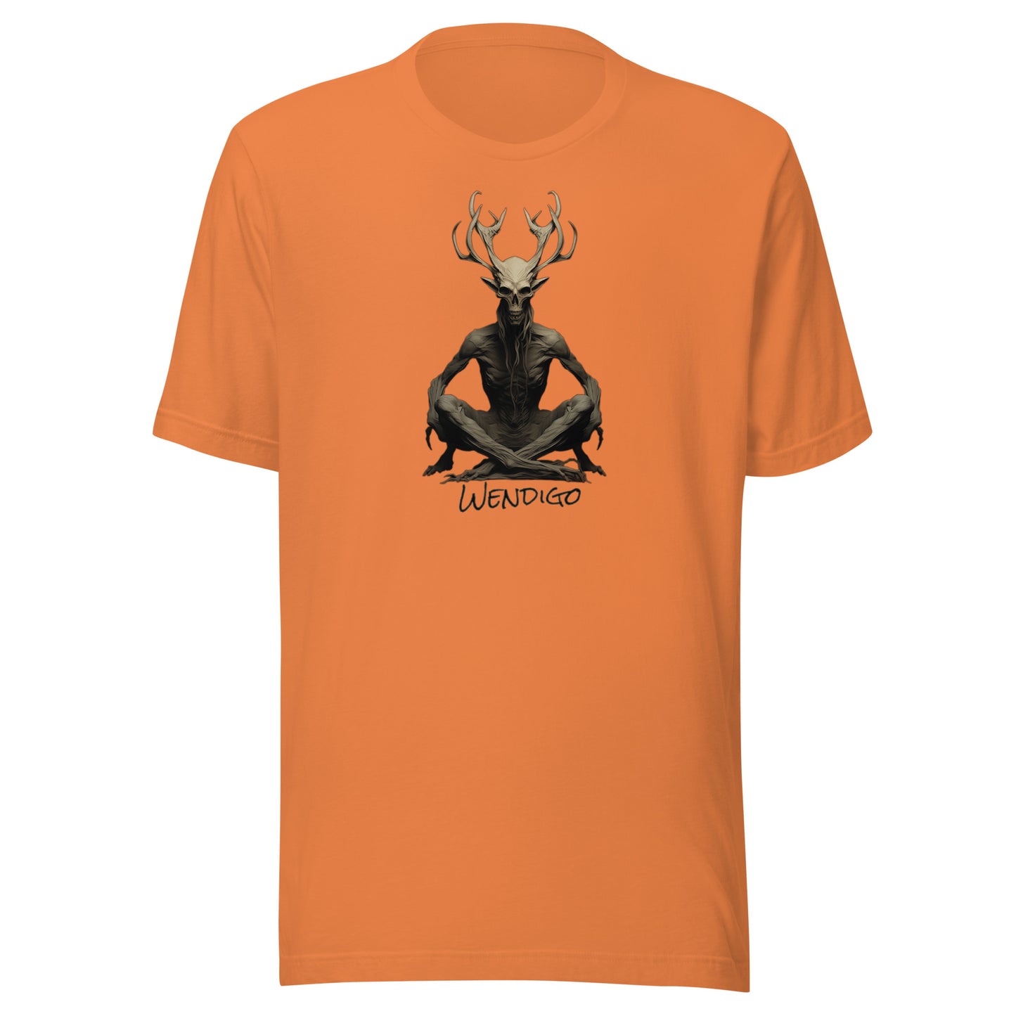 T-shirt québécois "Wendigo" unisexe adulte - orange