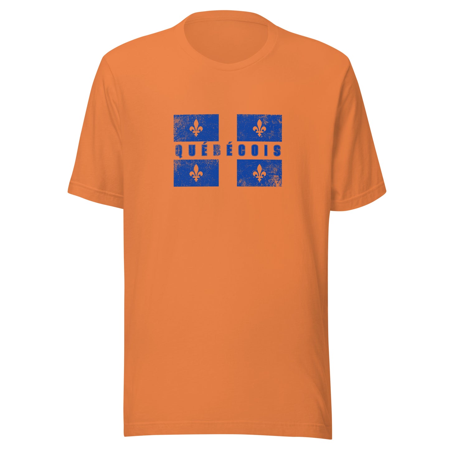 T-shirt québécois "Québécois" unisexe adulte - orange