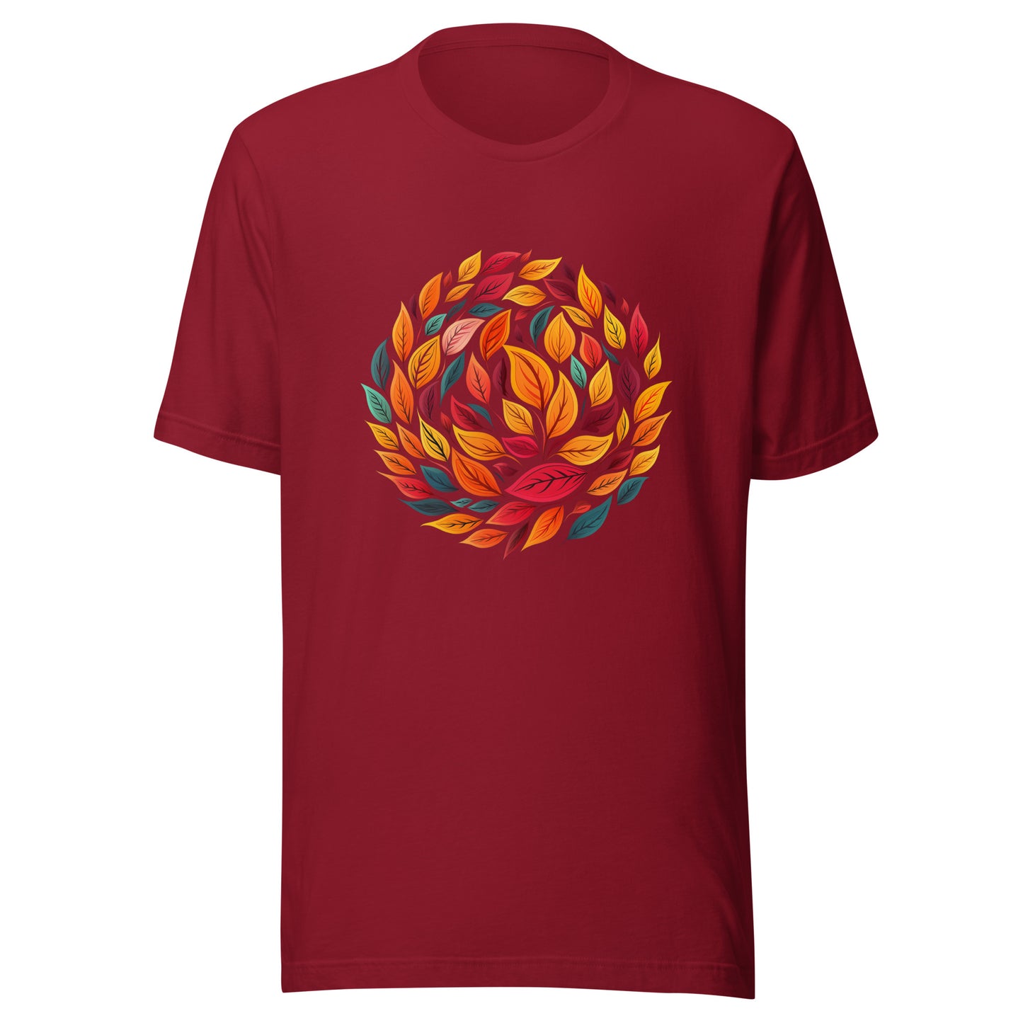 T-shirt québécois "Automne" unisexe adulte - rouge