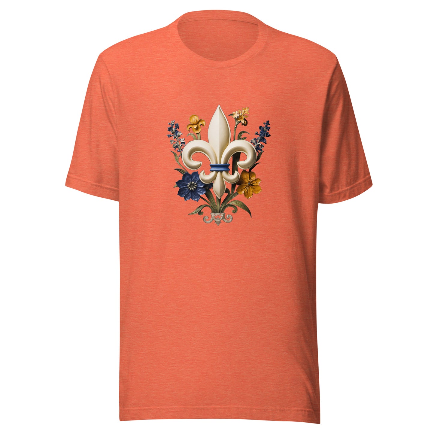 T-shirt québécois "Bouquet" unisexe adulte - orange