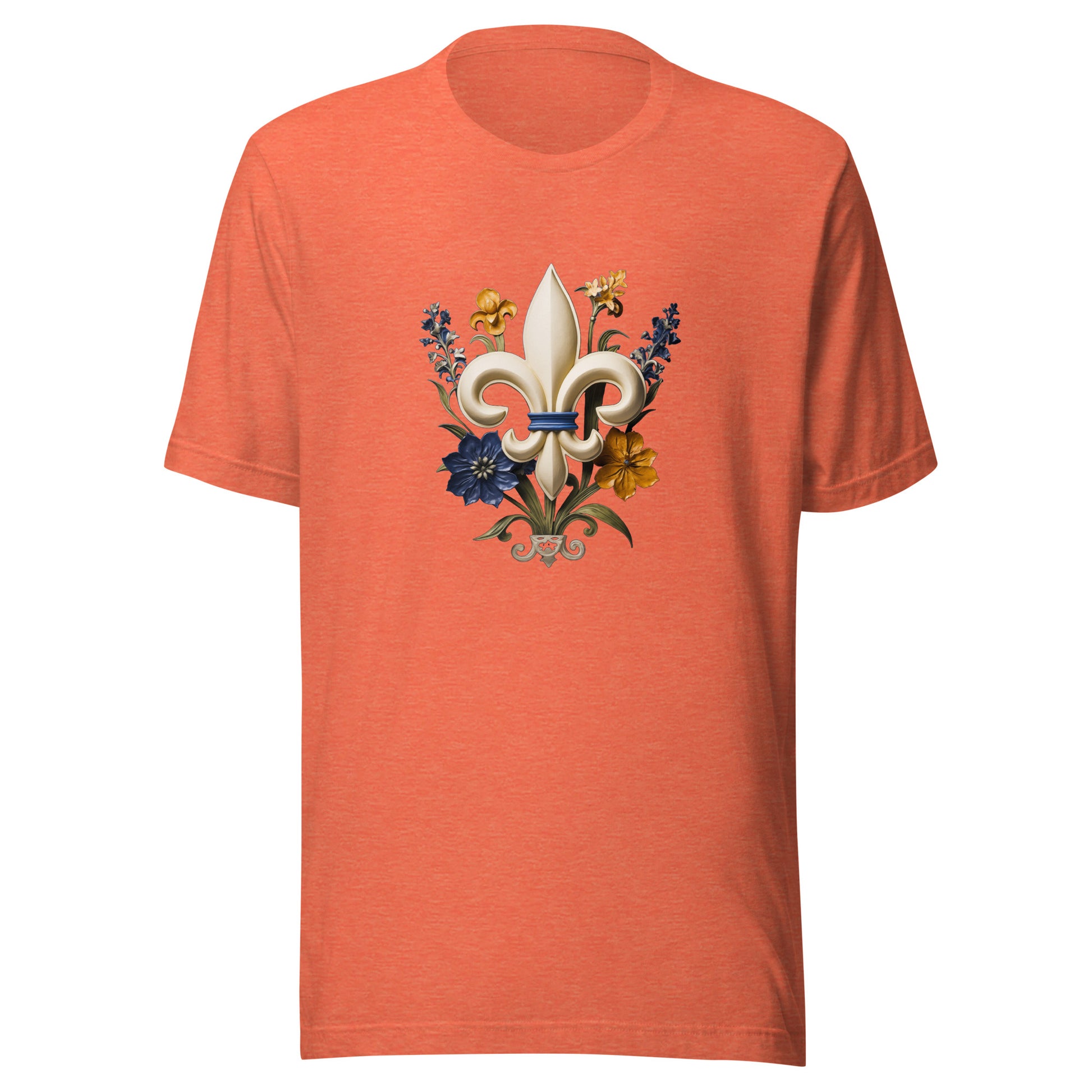 T-shirt québécois "Bouquet" unisexe adulte - orange