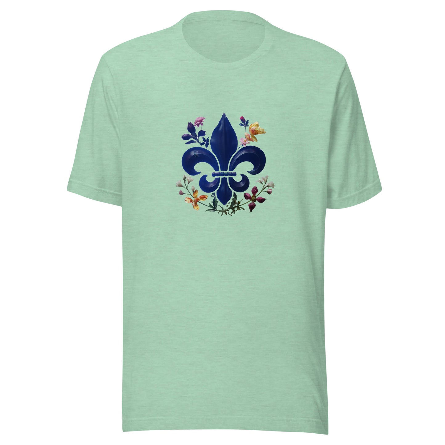 T-shirt québécois "Fleur-de-lys" unisexe adulte - vert