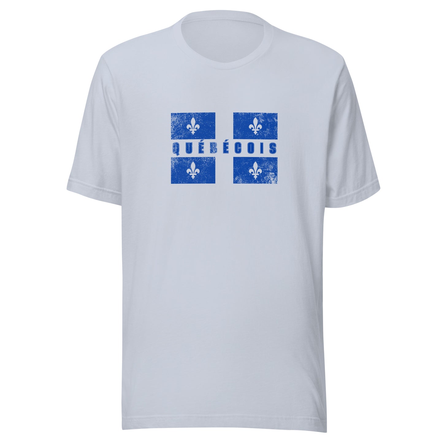 T-shirt québécois "Québécois" unisexe adulte - bleu clair