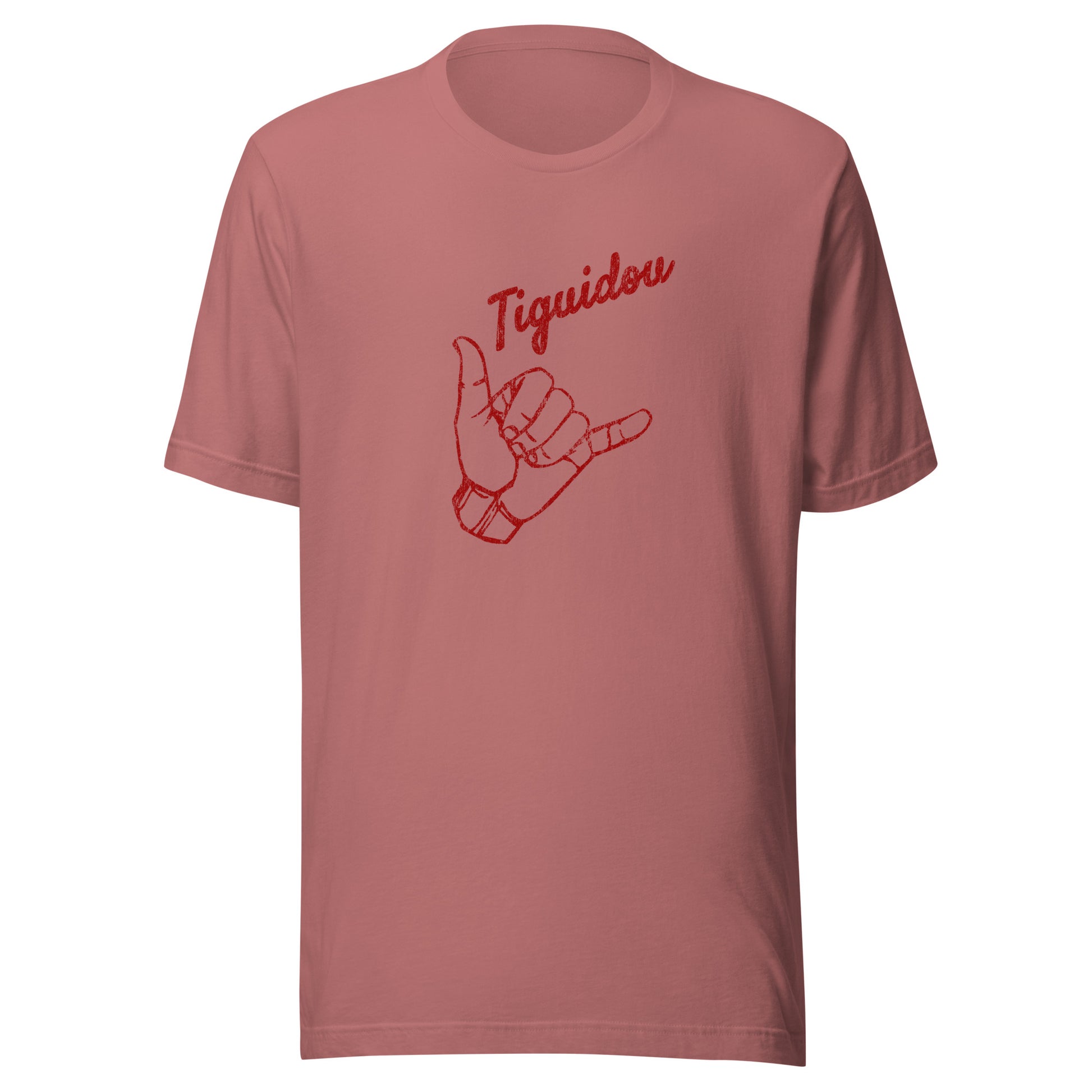 T-shirt québécois "Tiguidou" unisexe adulte - mauve