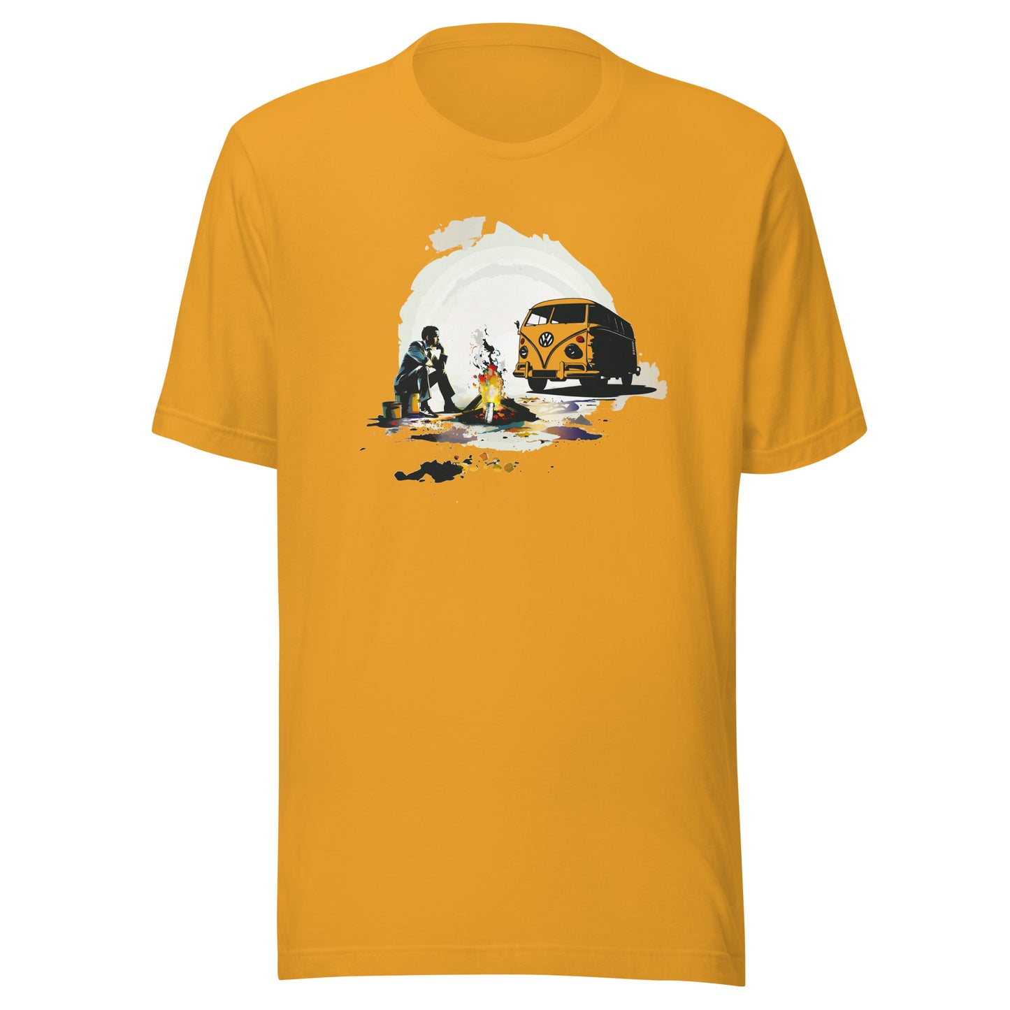 T-shirt québécois "Camper" unisexe adulte - jaune