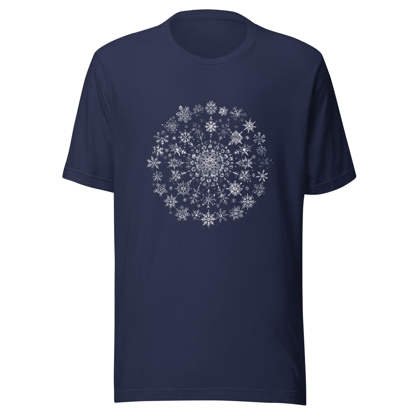 T-shirt québécois "Mandala de flocons" unisexe adulte