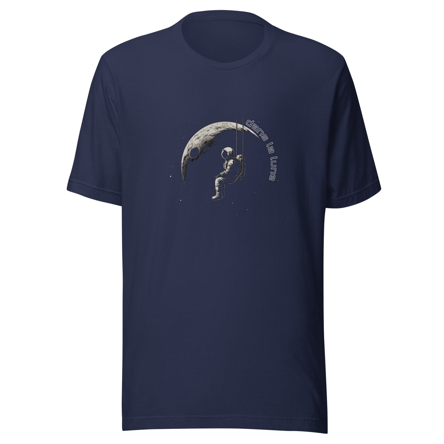 T-shirt québécois "Dans la lune" unisexe adulte