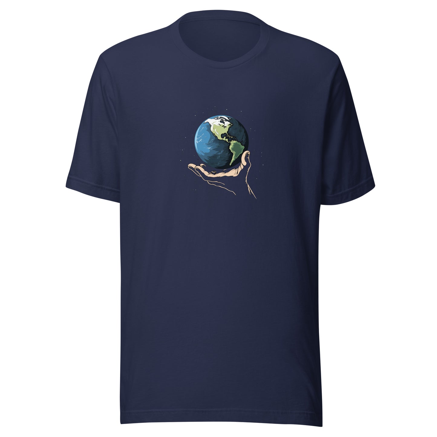 T-shirt québécois "la Terre" unisexe adulte - bleu