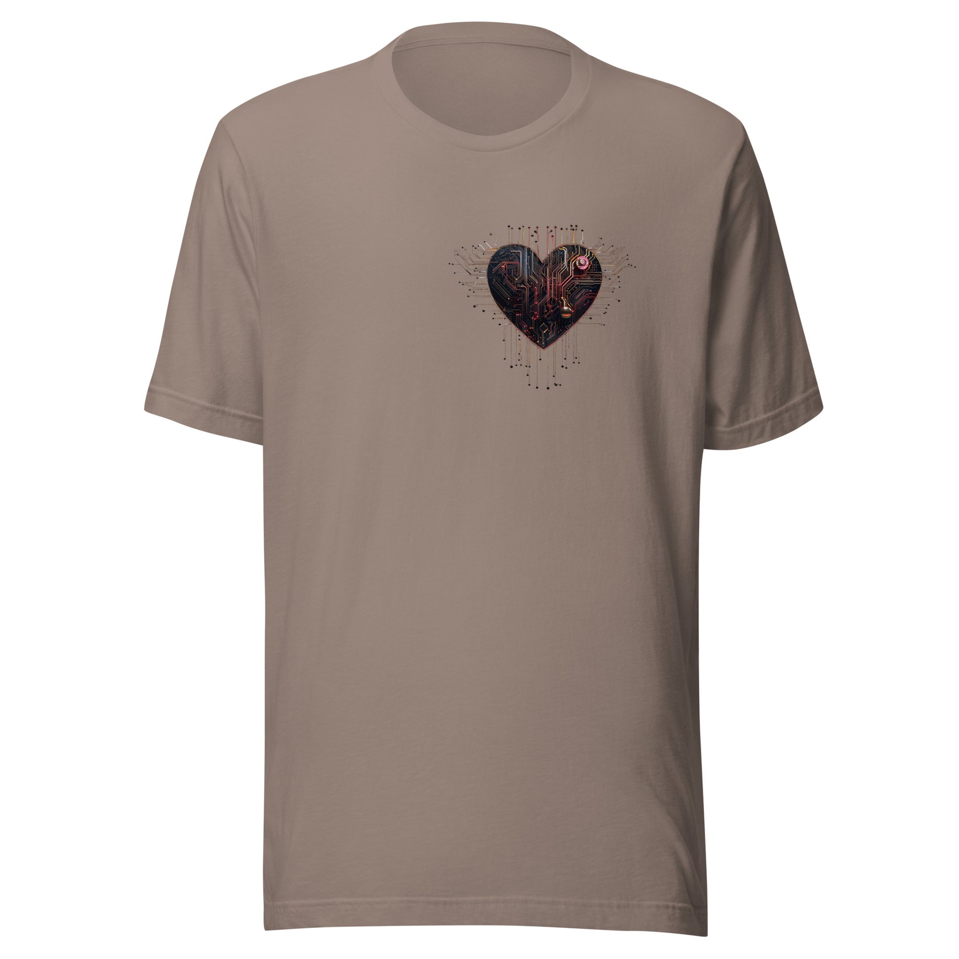 T-shirt québécois "Coeur" unisexe adulte - galet