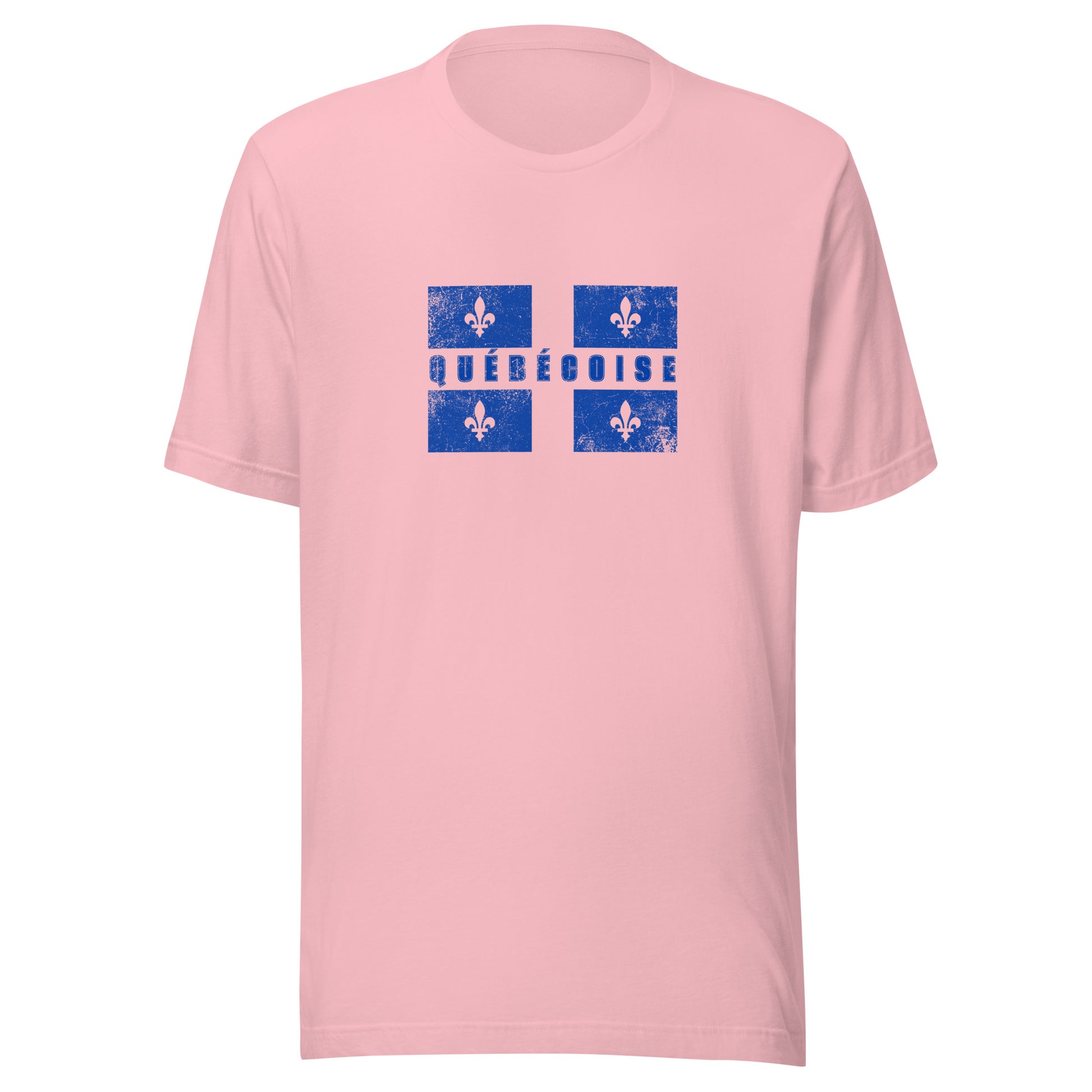 T-shirt québécois "Québécoise" unisexe adulte - rose