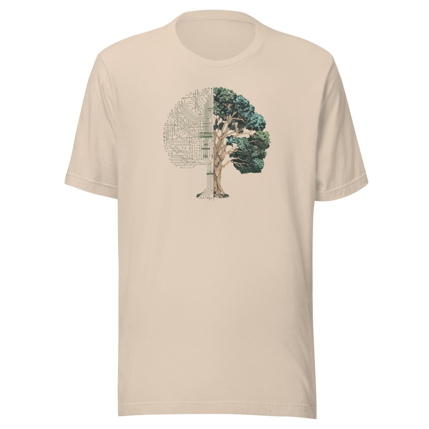 T-shirt québécois "circuit arboricole" unisexe adulte - beige