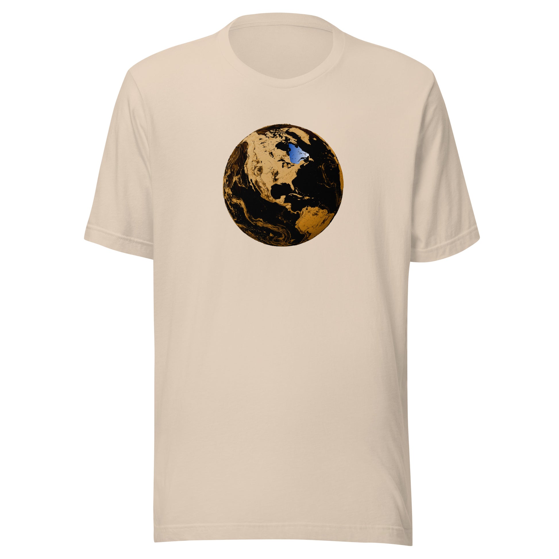 T-shirt québécois "Globe" unisexe adulte - creme