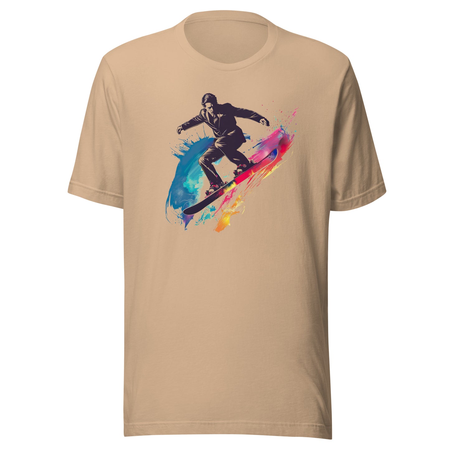 T-shirt québécois "Surfer" unisexe adulte - beige