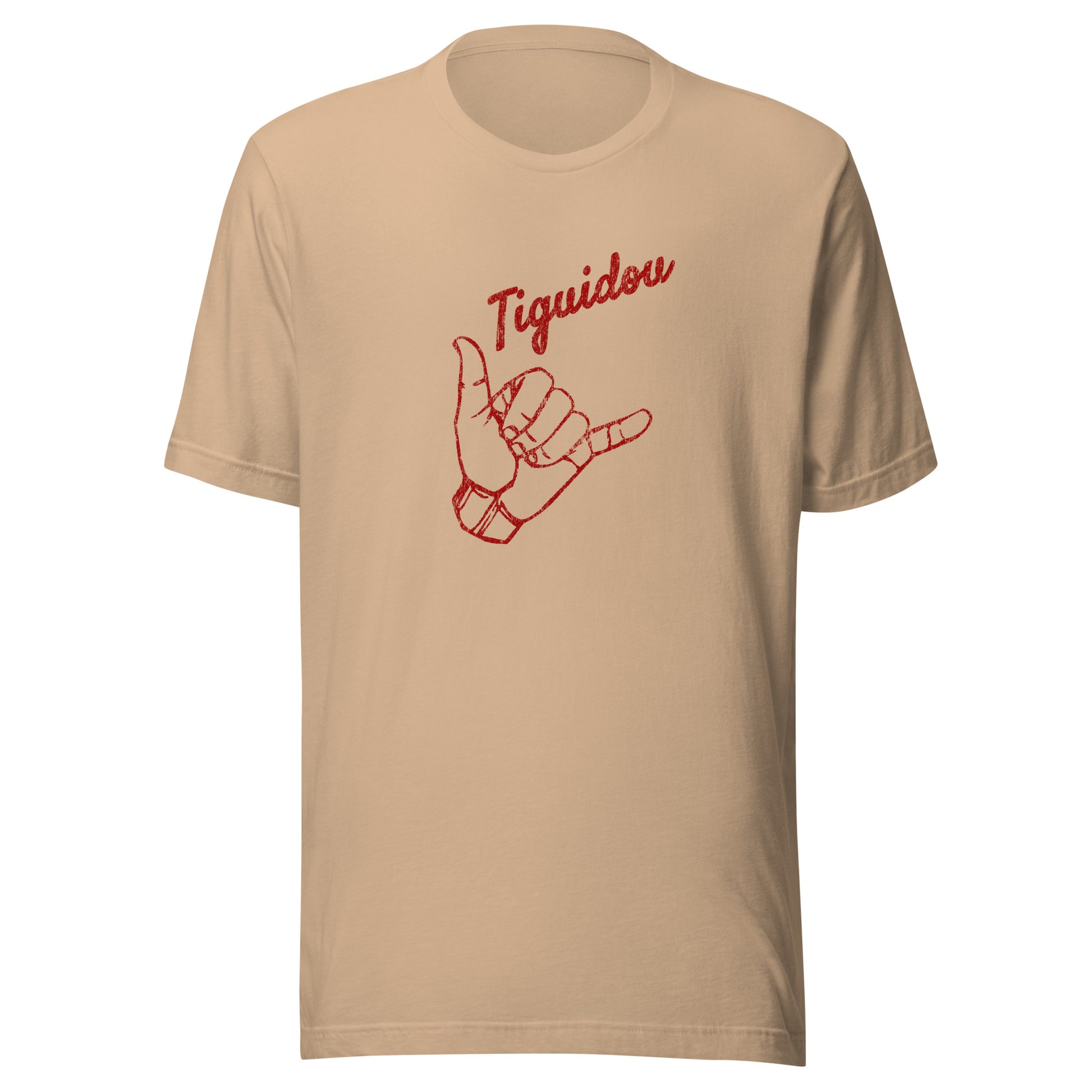 T-shirt québécois "Tiguidou" unisexe adulte - beige