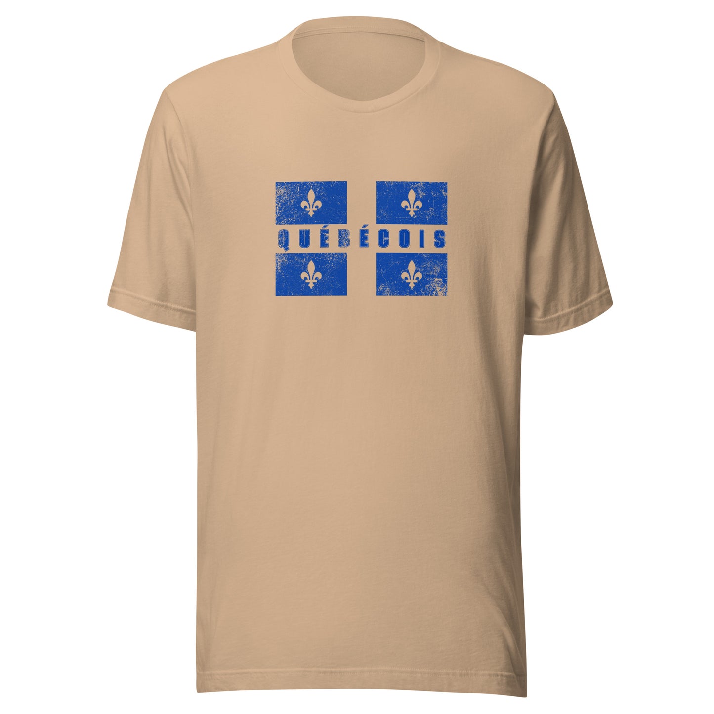 T-shirt québécois "Québécois" unisexe adulte - beige