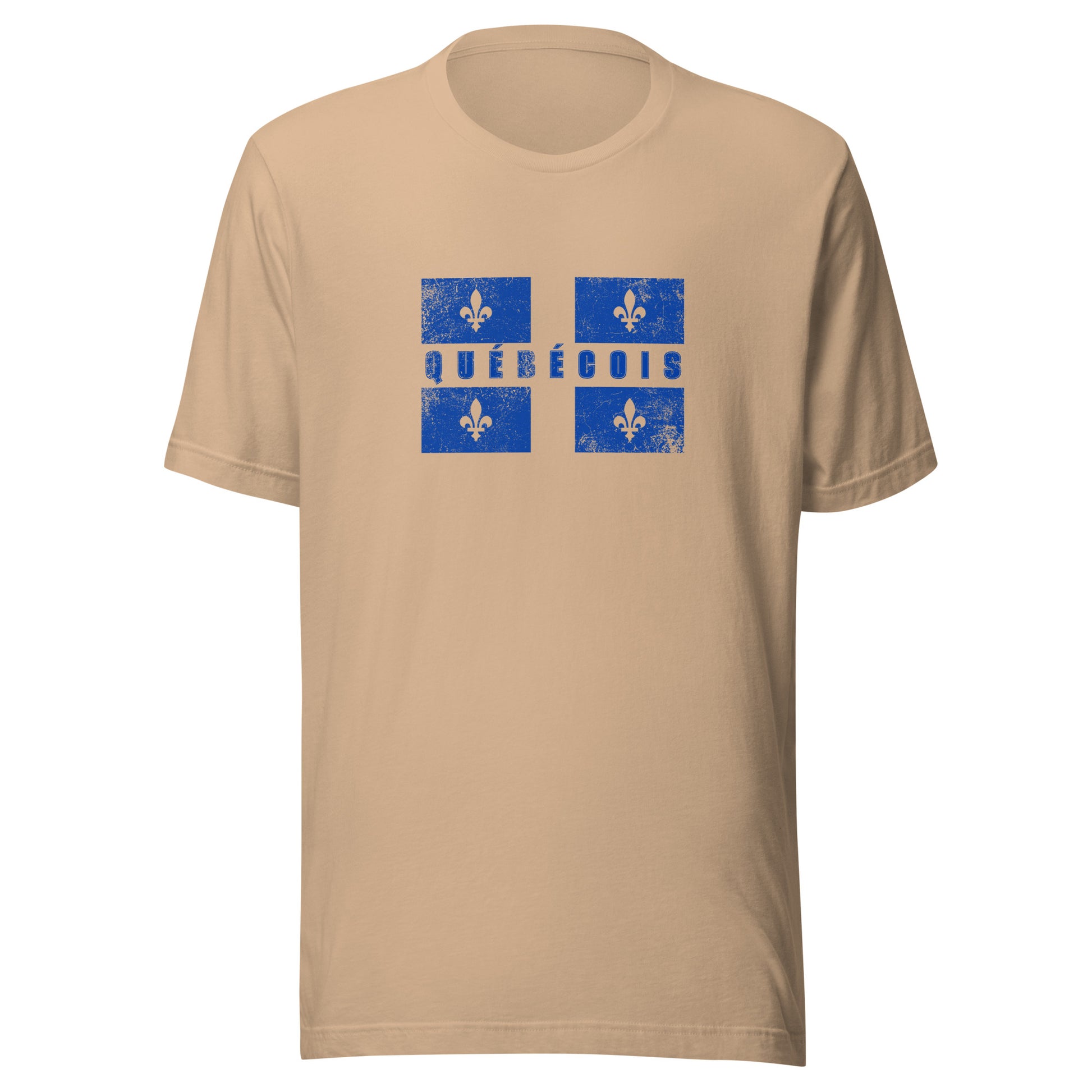 T-shirt québécois "Québécois" unisexe adulte - beige