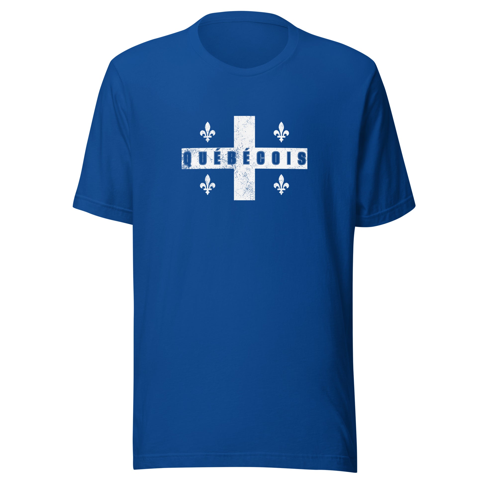 T-shirt québécois "Québécois - sombre" unisexe adulte - bleu