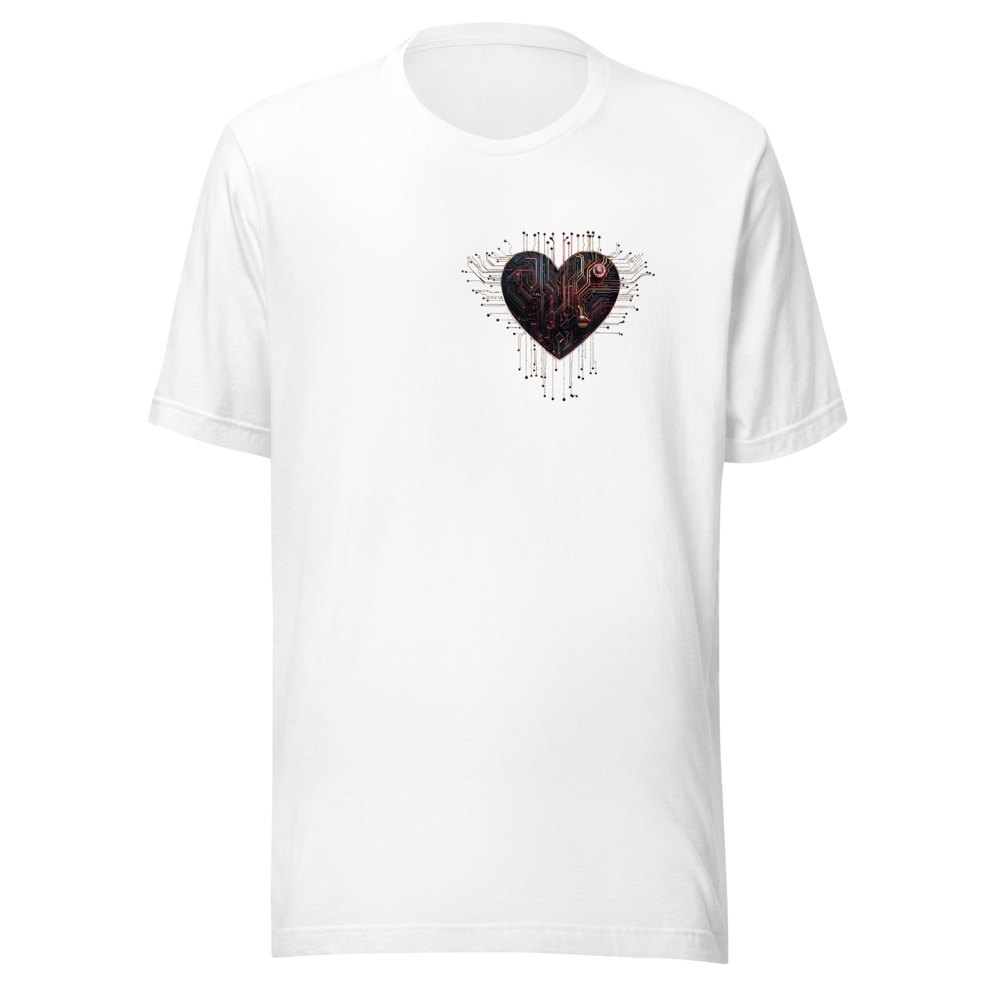 T-shirt québécois "Coeur" unisexe adulte - blanc