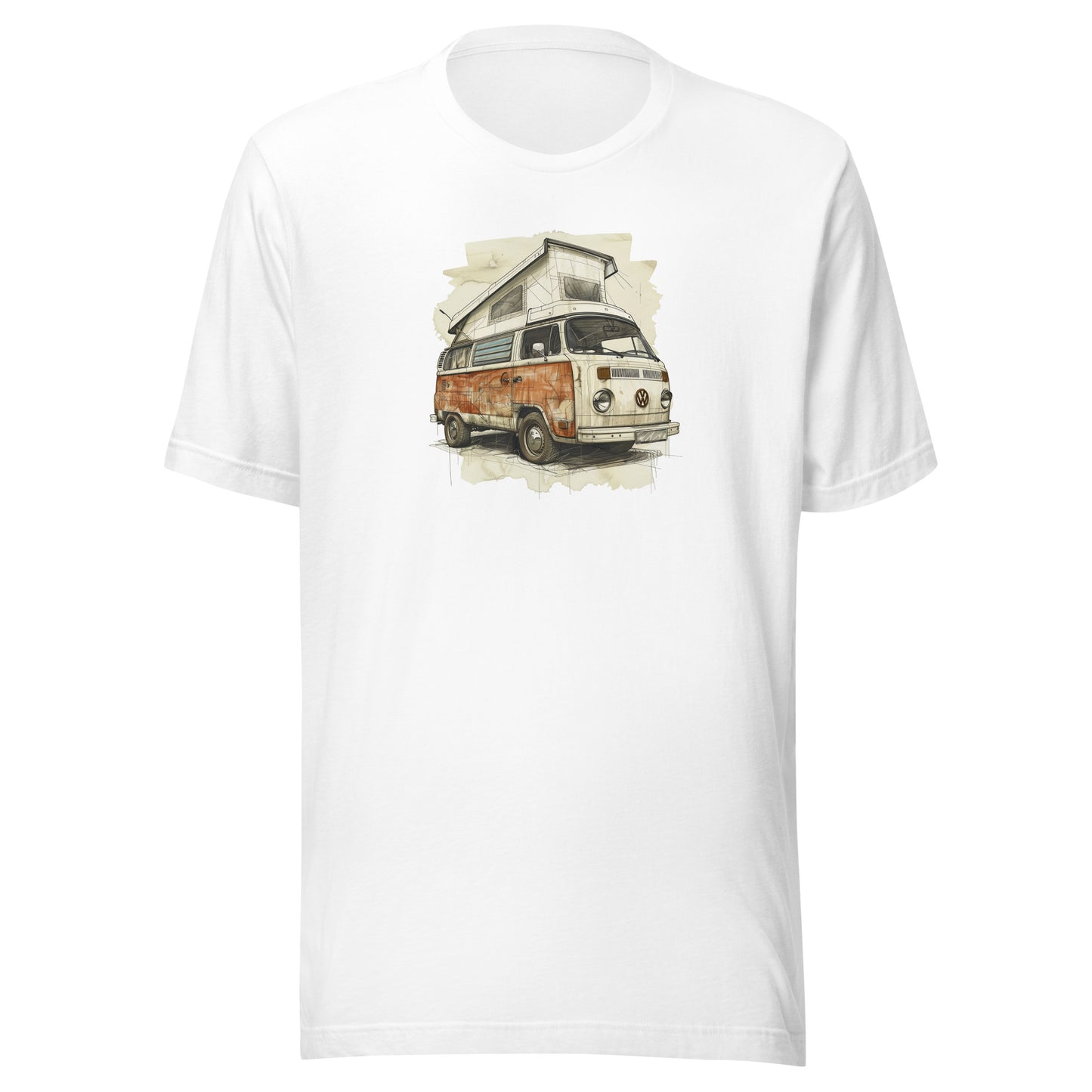 T-shirt québécois "Volkswagen" unisexe adulte - blanc