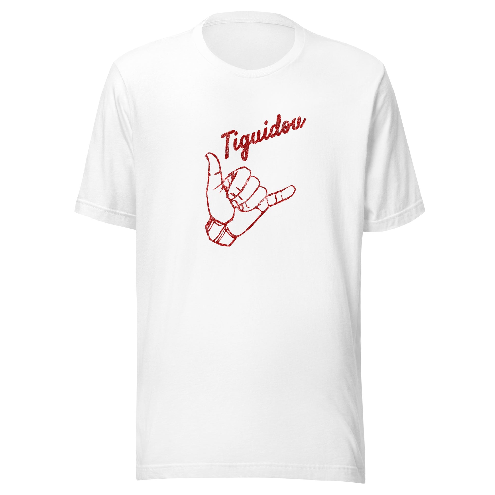 T-shirt québécois "Tiguidou" unisexe adulte - blanc