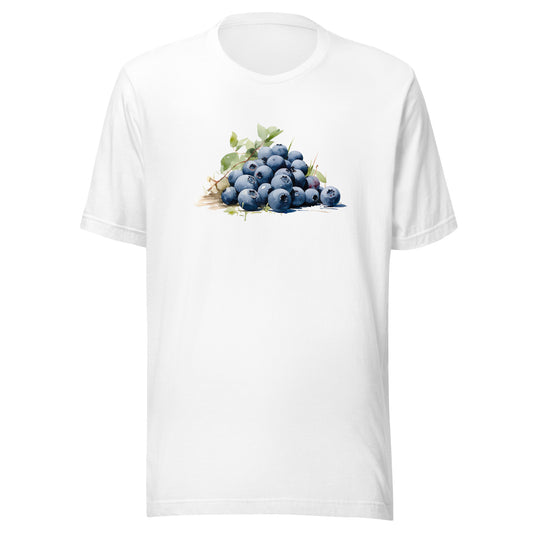 T-shirt québécois "Bleuet" unisexe adulte - blanc