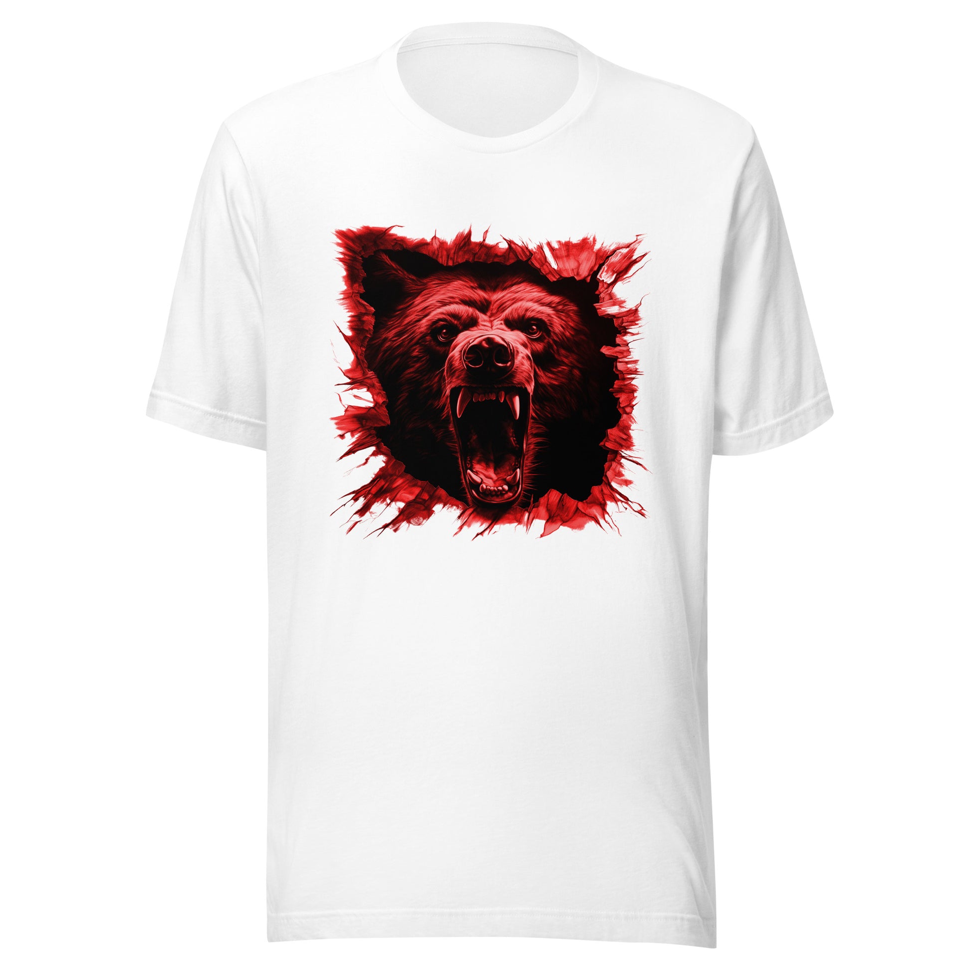 T-shirt québécois "l'ours" unisexe adulte - blanc