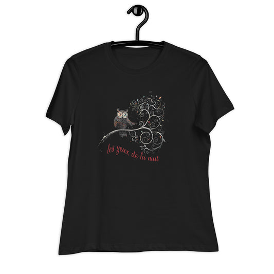 T-shirt pour Femme "les yeux de la nuit"