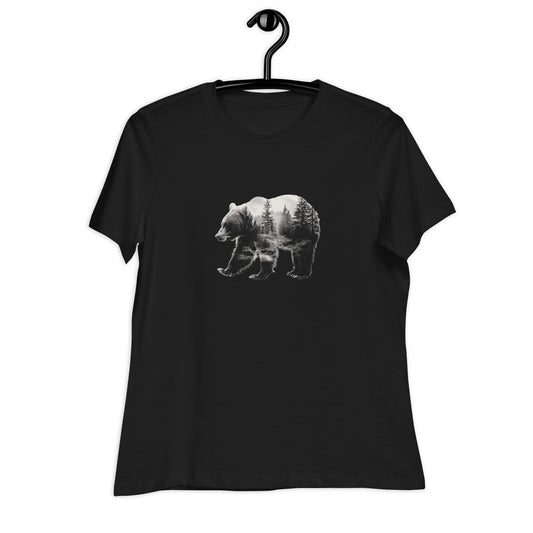 T-shirt pour Femme "ours en forêt"