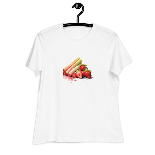 T-shirt pour Femme "fraises et rhubarbe"