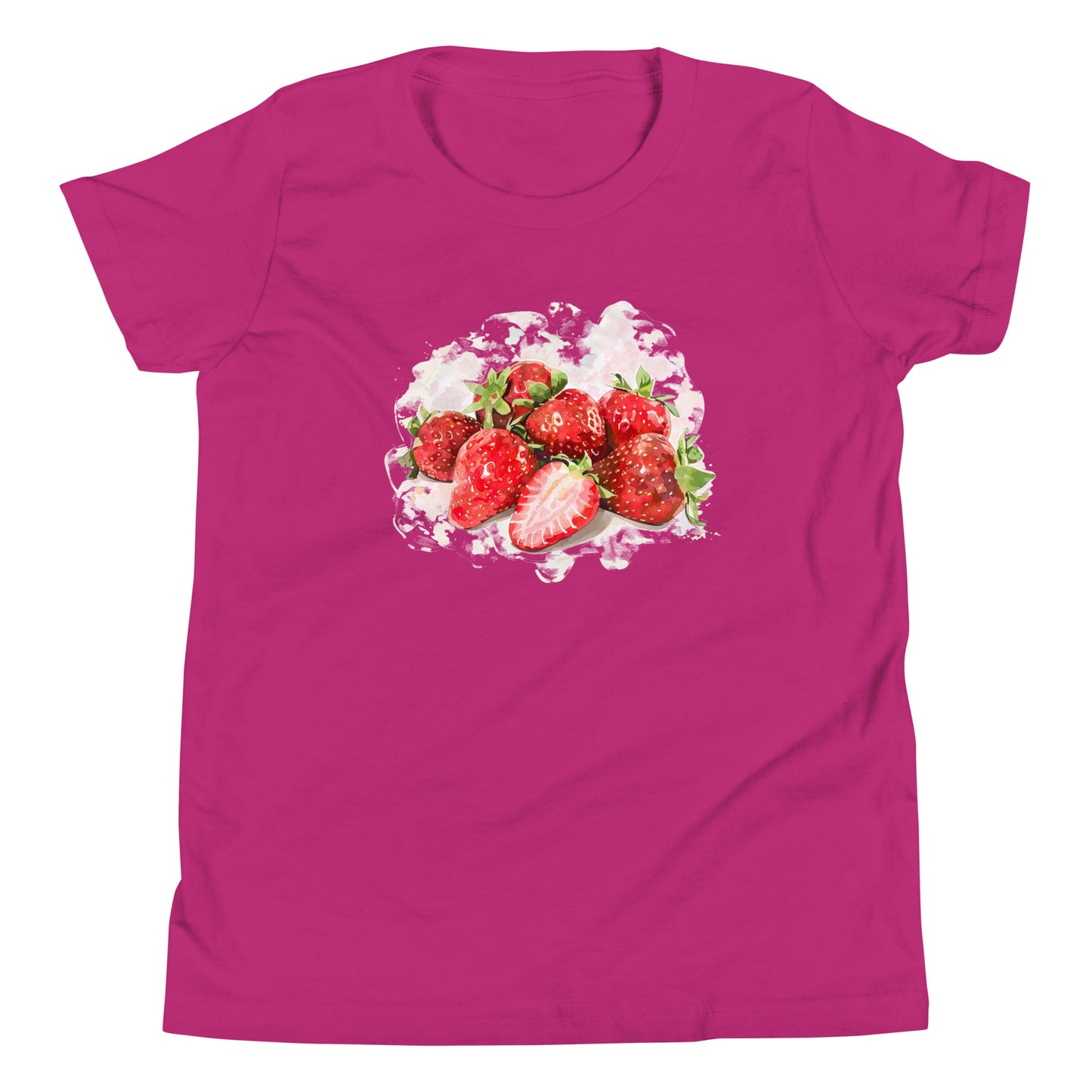 T-shirt québécois "Fraises" pour jeune