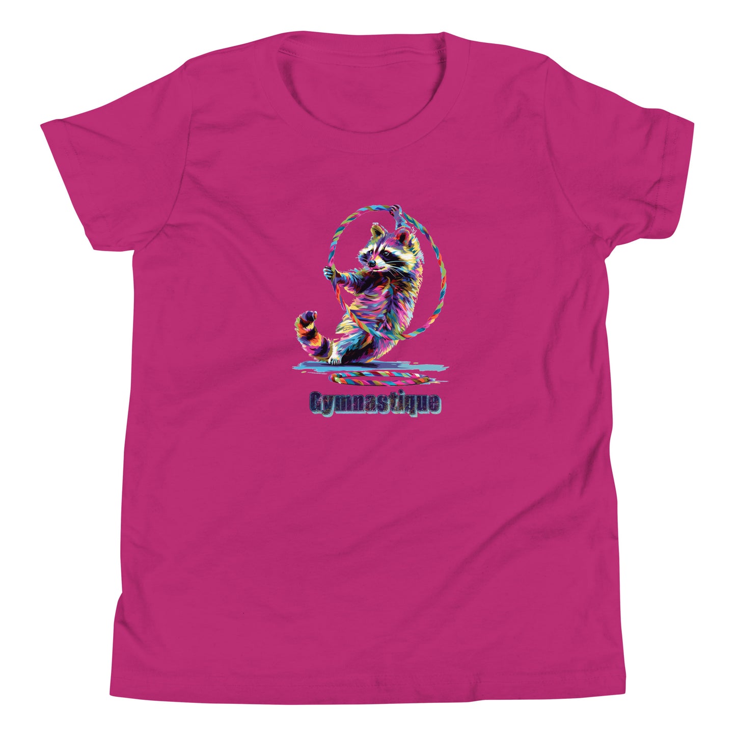 T-shirt québécois "Gymnastique" pour jeune - rose