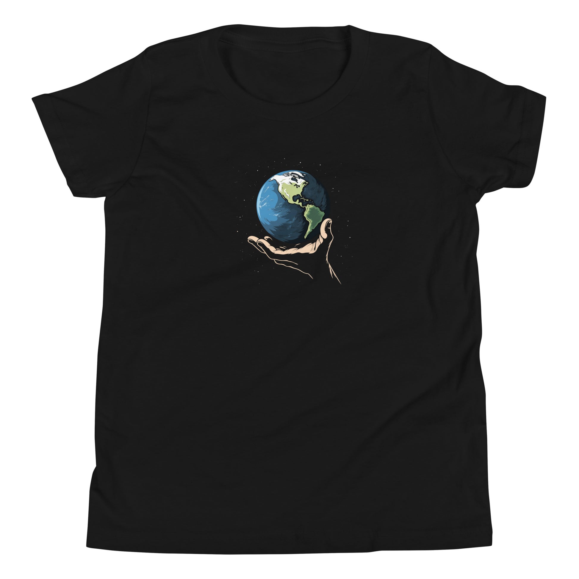 T-shirt québécois "Notre Planète" pour jeune - noir