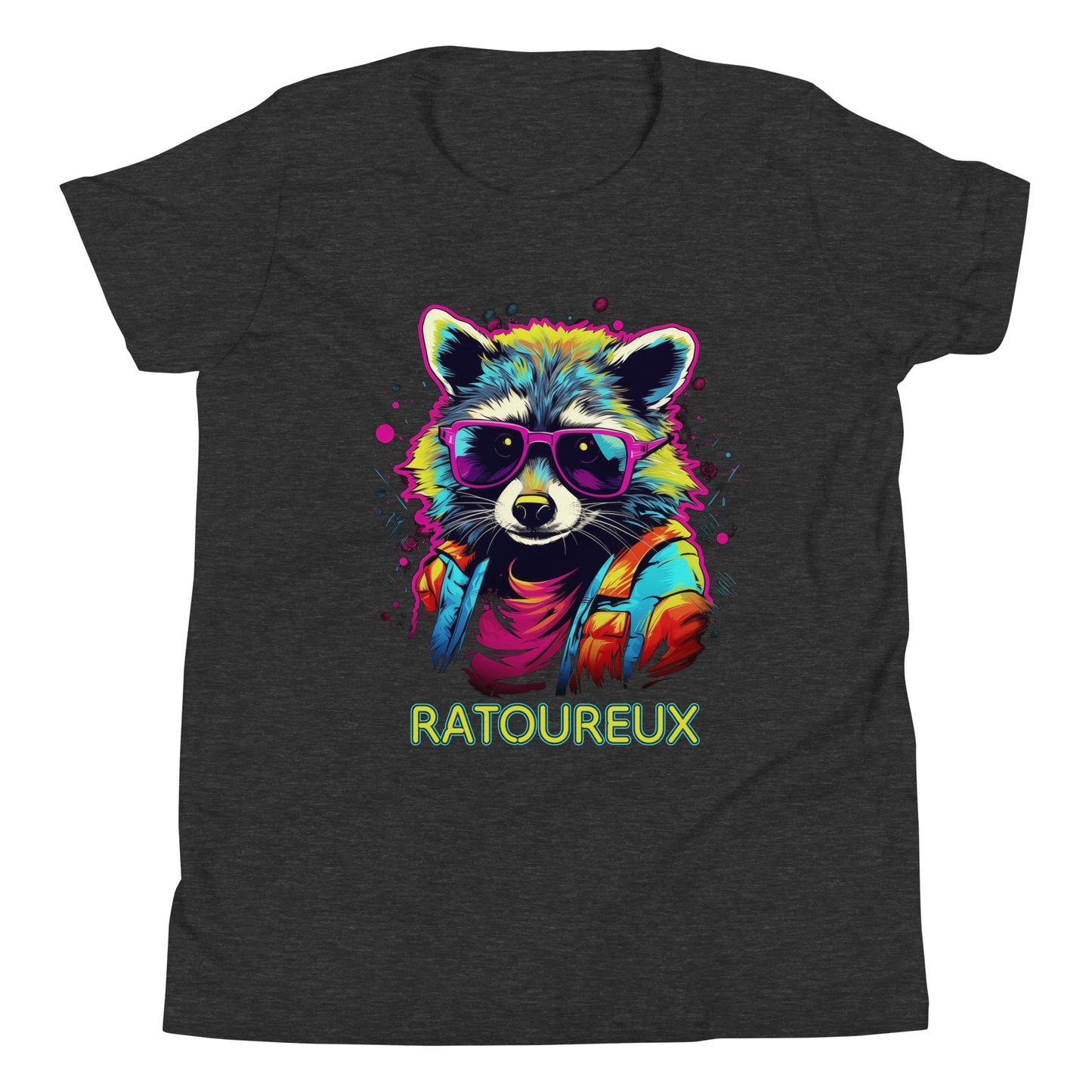 T-shirt québécois "ratoureux" pour jeune - gris