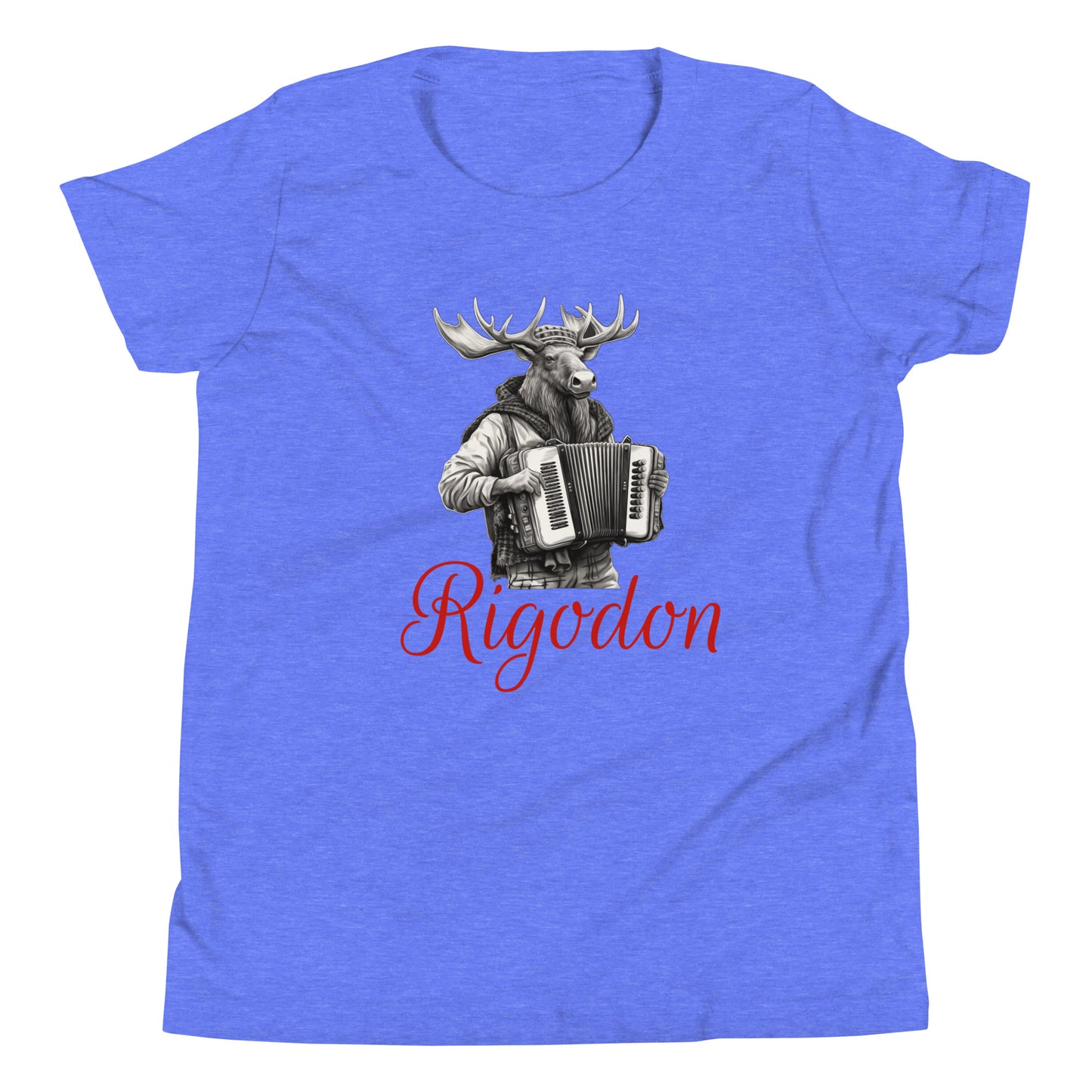 T-shirt québécois "Rigodon" pour jeune - bleu