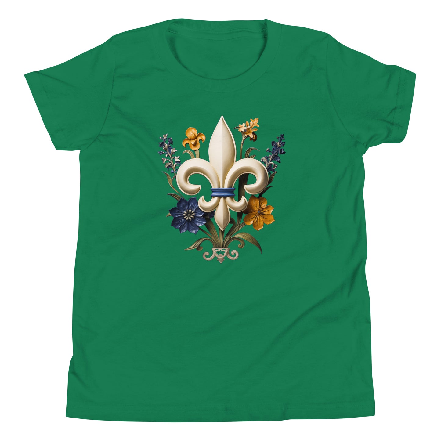 T-shirt québécois "fleurdelisé" pour jeune - vert