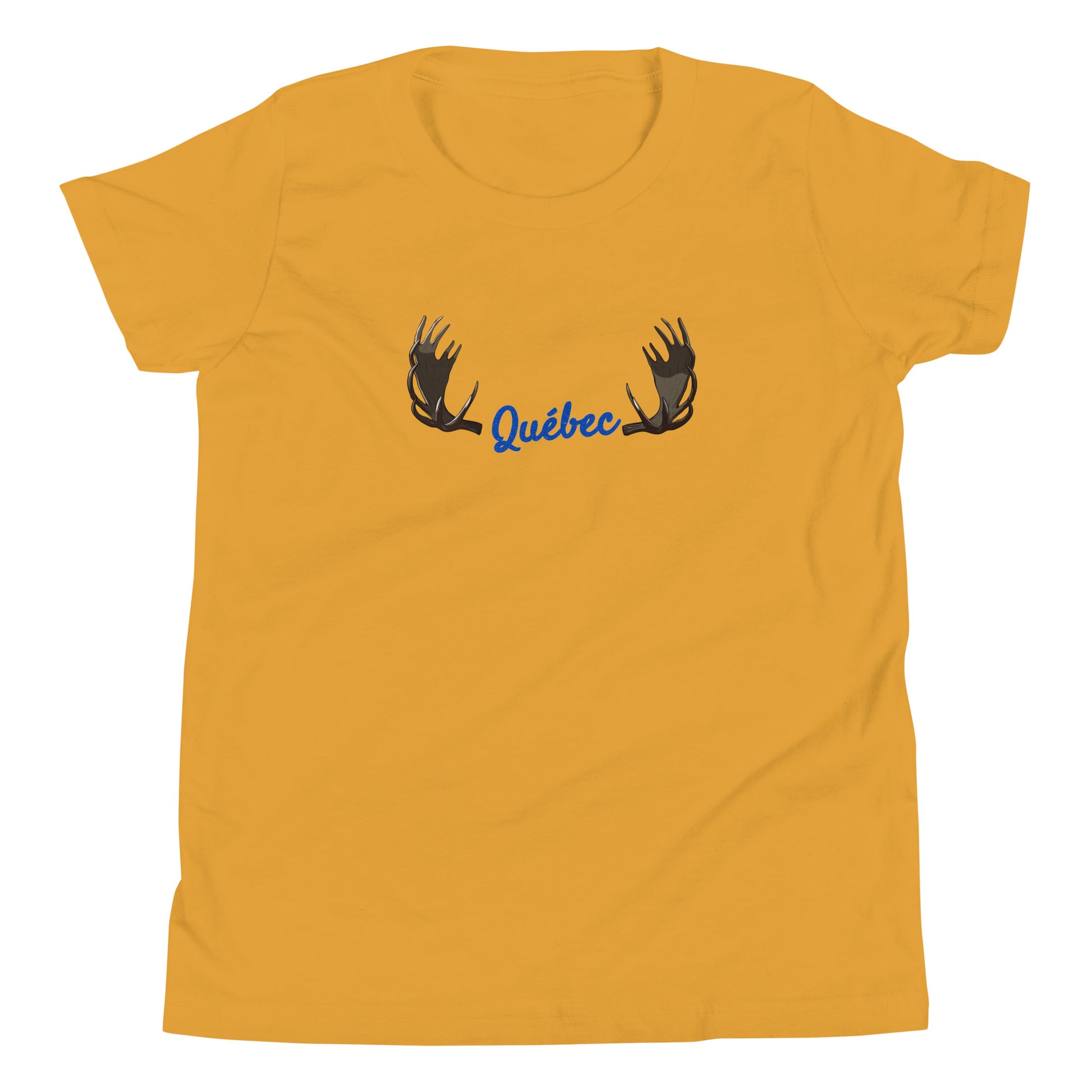 T-shirt québécois "Québec avec panache" pour jeune - jaune