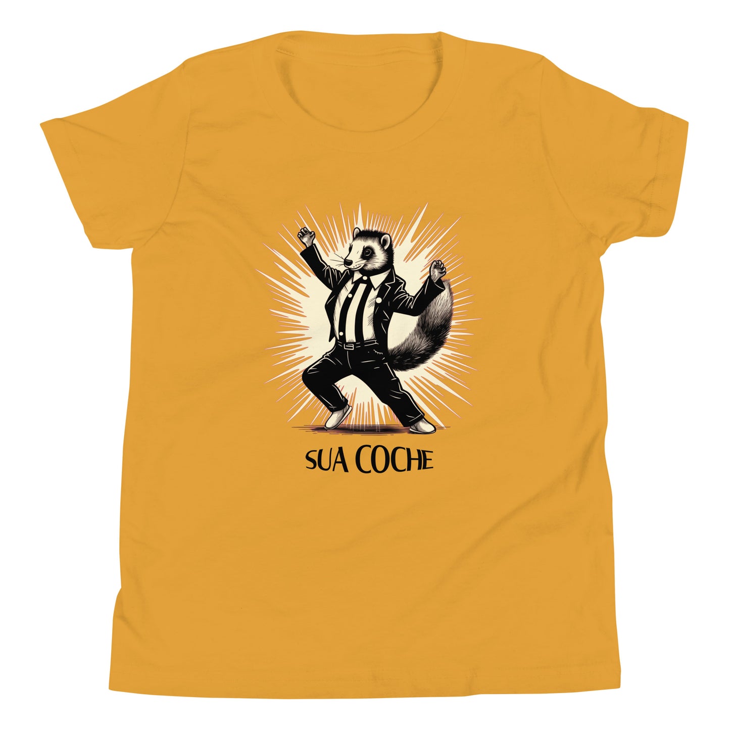 T-shirt québécois "Sua Coche" pour jeune - jaune