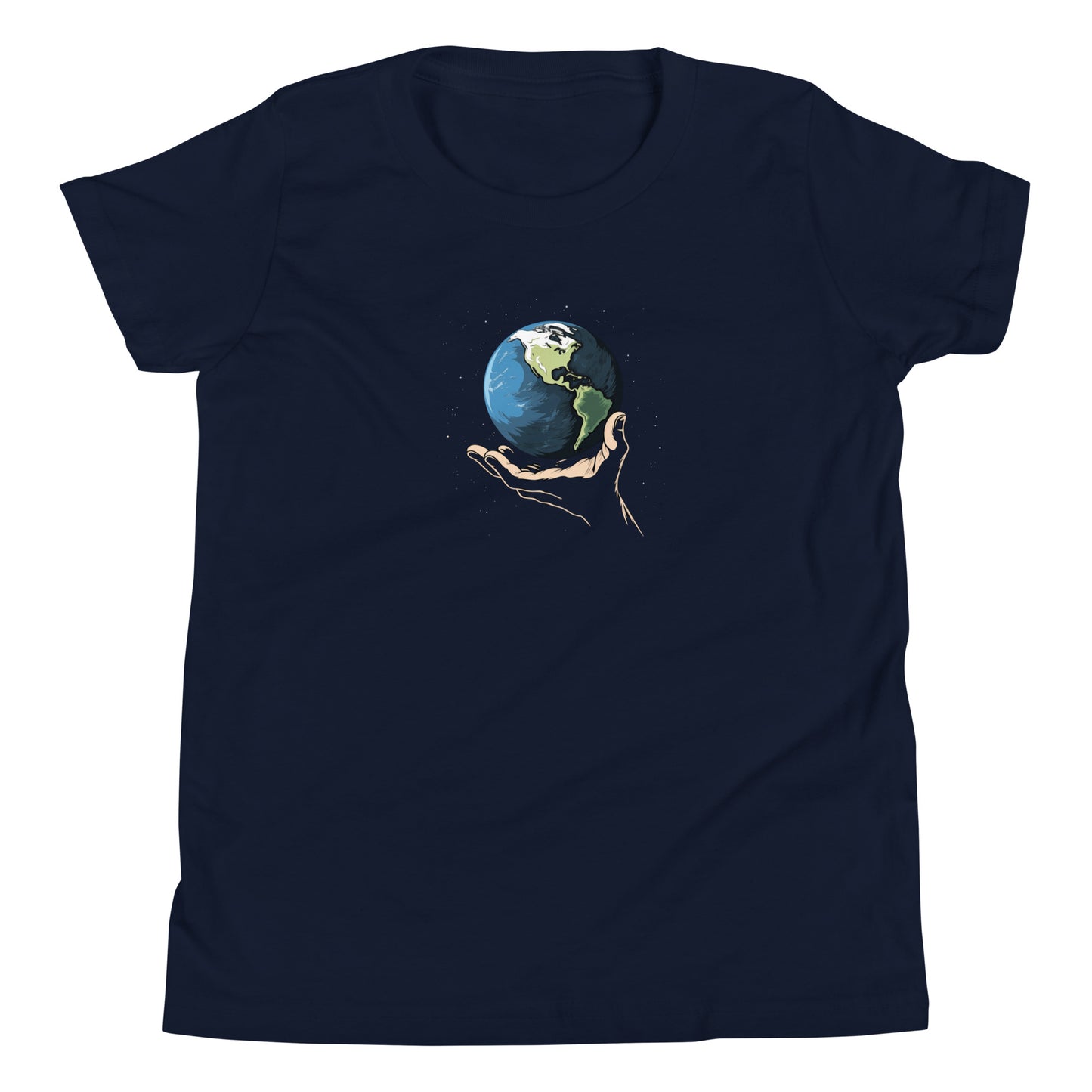 T-shirt québécois "Notre Planète" pour jeune - bleu