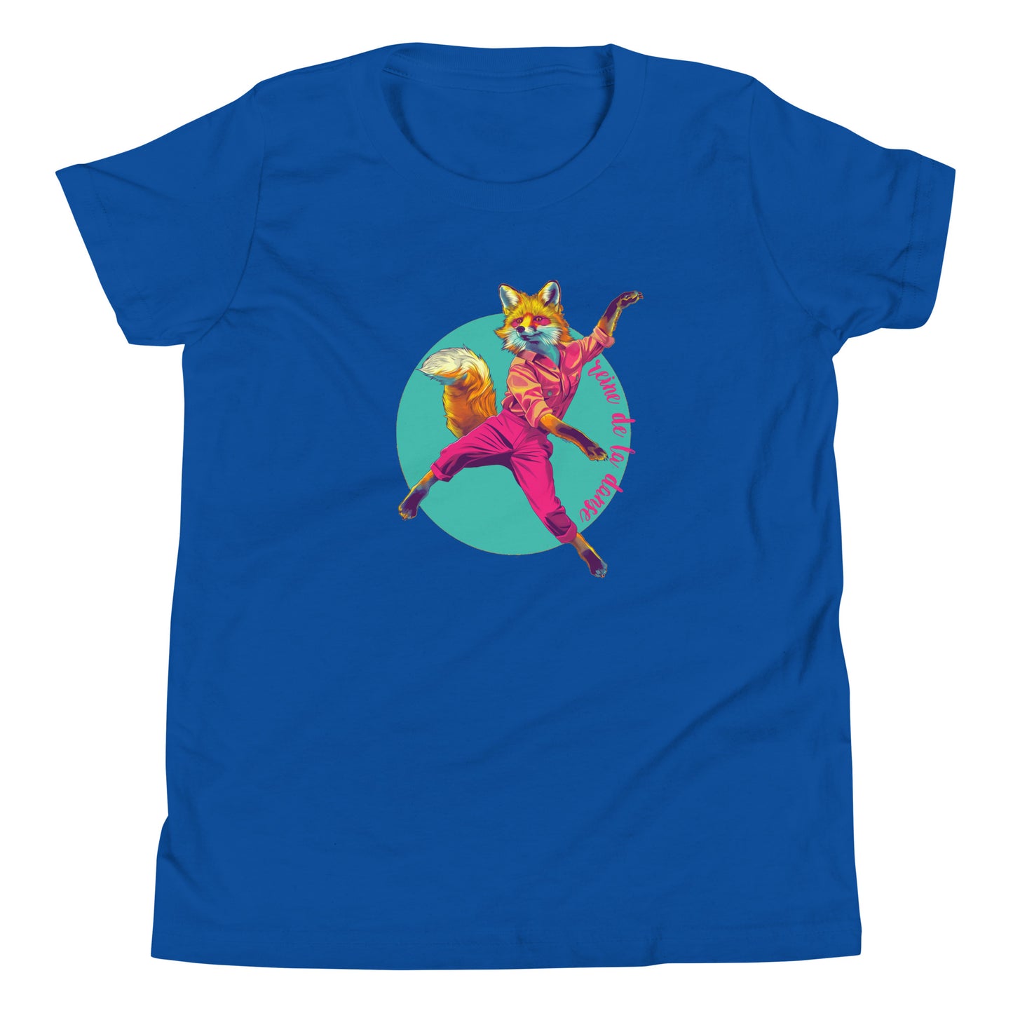 T-shirt québécois "Reine de la danse" pour jeune - bleu